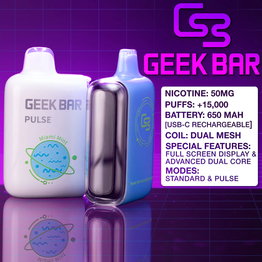 GEEKBAR PULSE 15000: The World’s First Full Screen Disposable